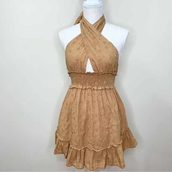 Aerie Spring Fling Halter Dress XS - Picture 2 of 11